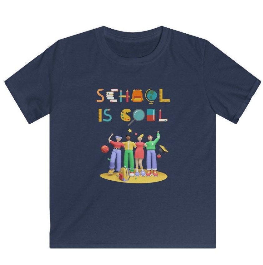 Kids School Shirt, Kids Soft style School Tee, Back to school Clothing. School Shirts, Kids gifts