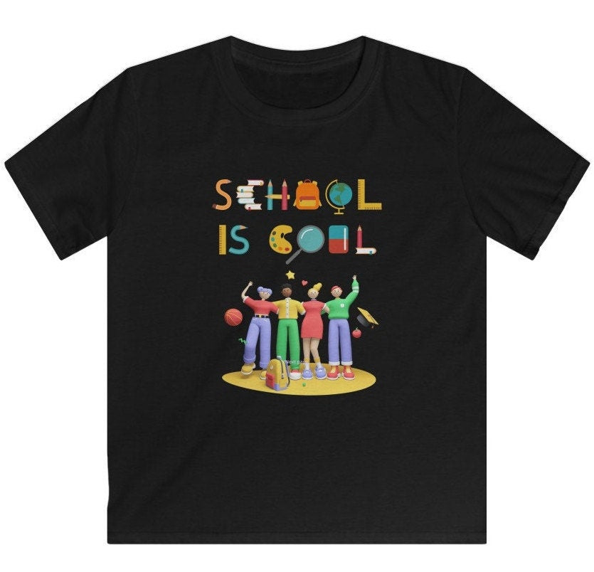 Kids School Shirt, Kids Soft style School Tee, Back to school Clothing. School Shirts, Kids gifts