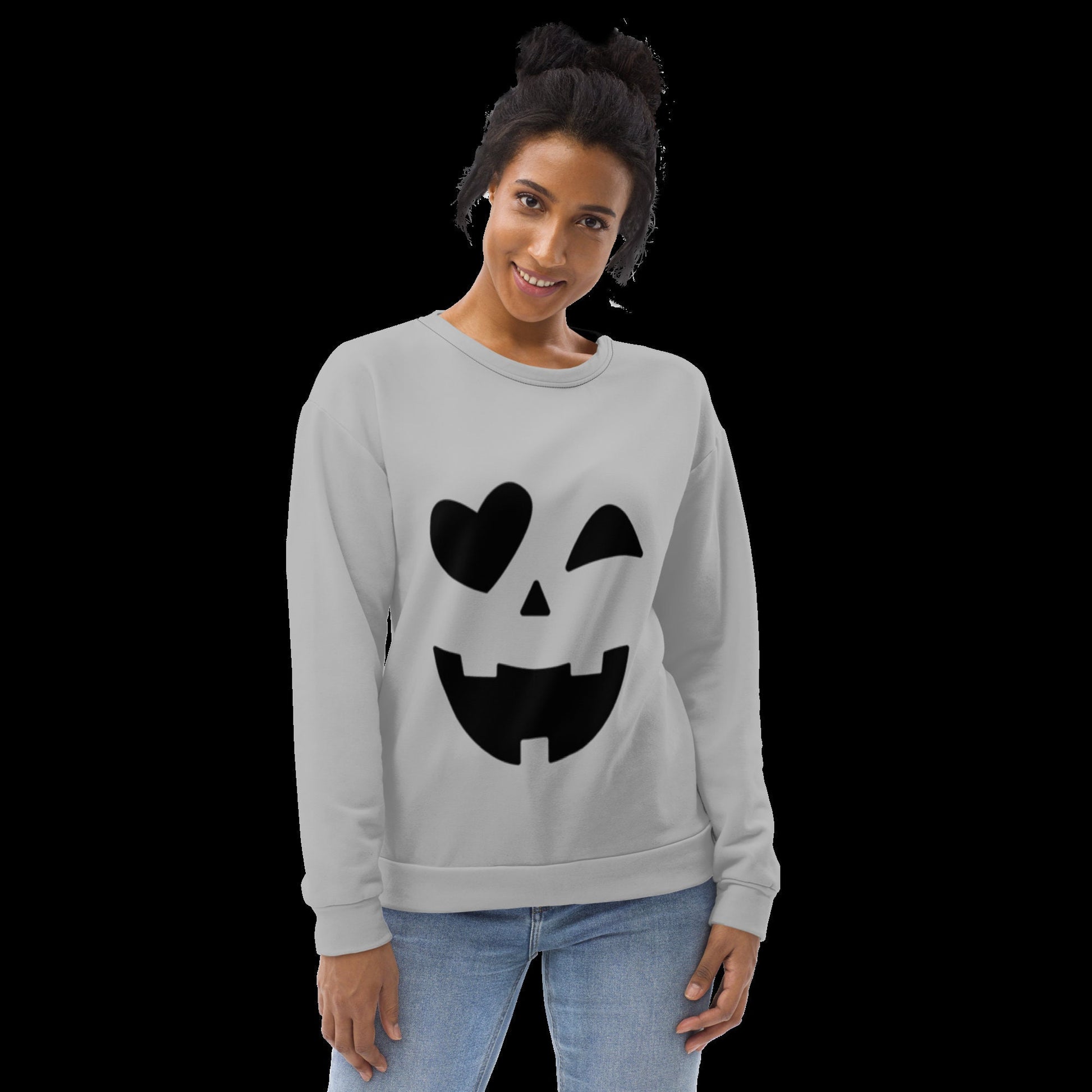 Unisex Sweatshirt Halloween Pullover, Halloween Sweatshirt, Pumpkin Face Sweatshirt, Jack-O- Lantern Sweatshirtthirt