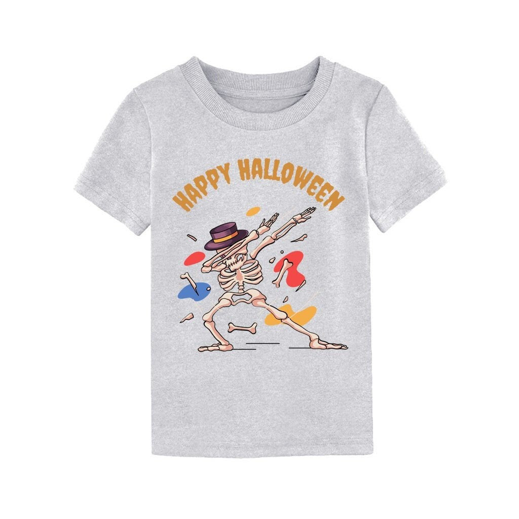 Toddler Halloween T-Shirt, Dancing Skeleton Toddler Shirt, Spooky Toddler Shirt, Toddler Halloween Outfit, Boy and Girl Halloween Costume