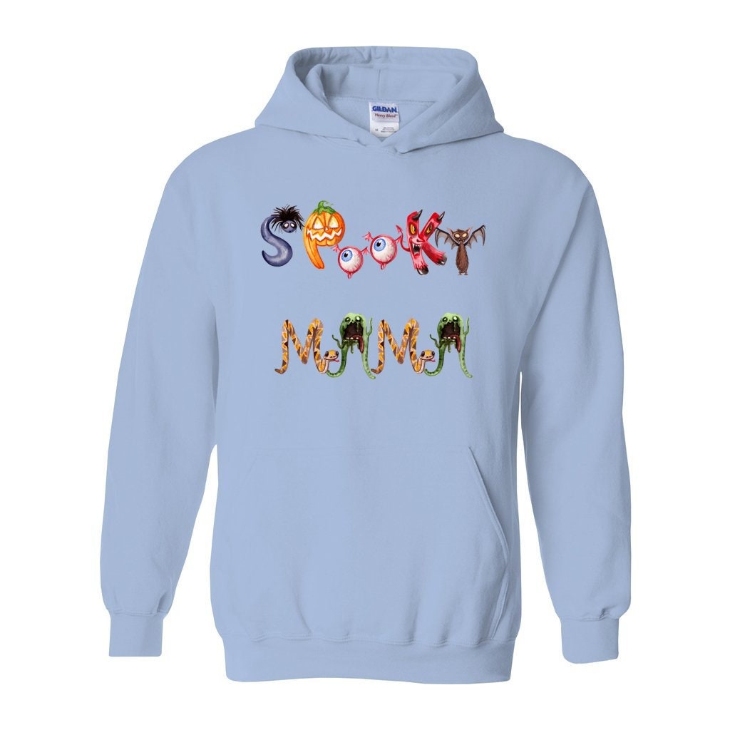 Spooky Mama Hoodie, Unisex Heavy Blend Hooded Sweatshirt, Cute Halloween Hoodie, scary Halloween Hoodie