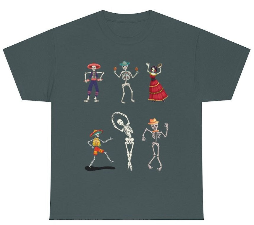 Halloween Tee, Dancing Skeleton Tee, Skeleton Shirt, Happy Halloween Shirt, Halloween Gift