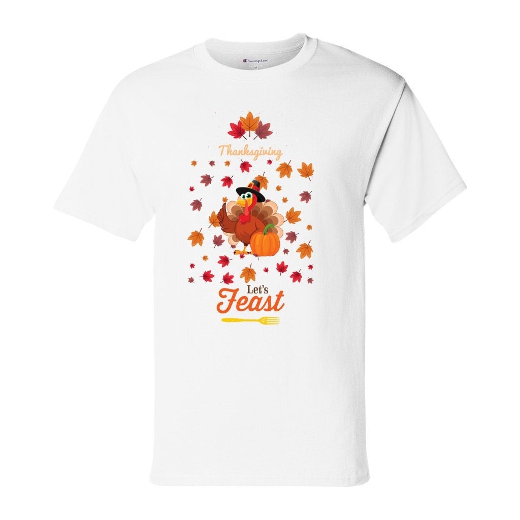 Unisex Thanksgiving T-shirt, Champion Thanksgiving Top, Fall Cool T-shirts, Men Thanksgiving Shirt