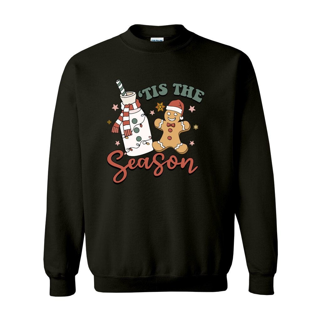 Tis the Season Christmas Sweatshirt, Retro Christmas Sweatshirt, Unisex Heavy Blend Crewneck Holiday Sweater