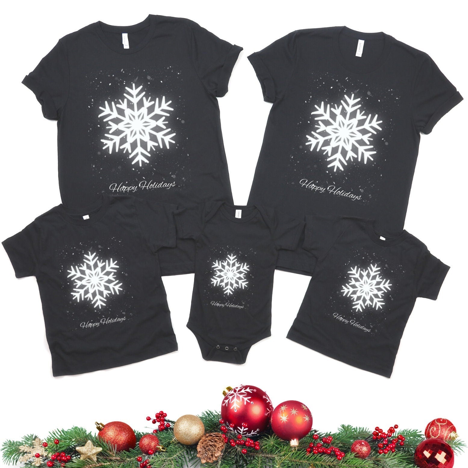 Tis The Season Matching Family Christmas Shirt, Holiday Coffee Group TShirt, Christmas Coffee T-shirt, Santa Tee, Snowflake Shirt