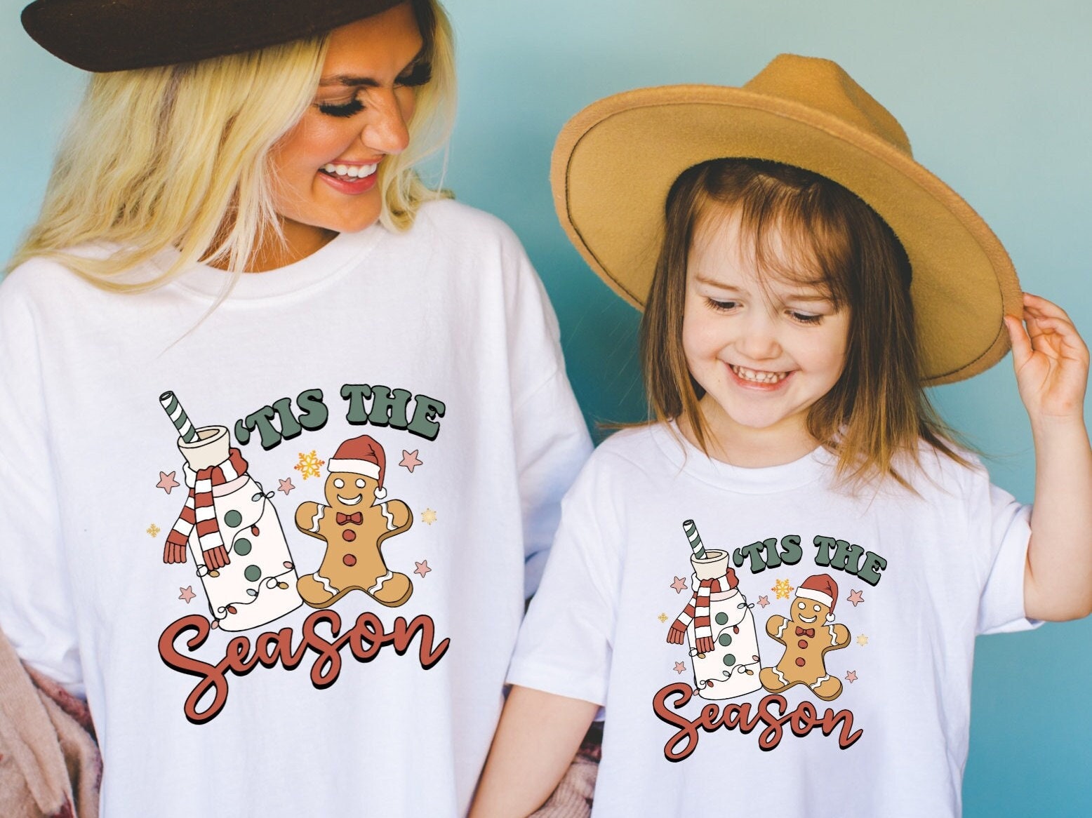 Tis The Season Matching Family Christmas Shirt, Holiday Coffee Group TShirt, Christmas Coffee T-shirt, Santa Tee, Snowflake Shirt