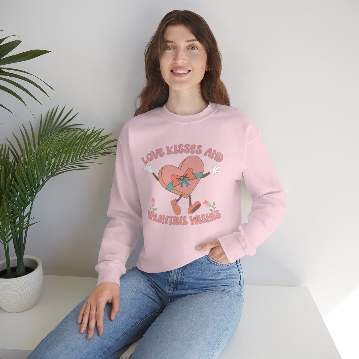 Valentine's Day Sweatshirt, Love Sweatshirt, Valentines Sweater, V Day Sweatshirt, Unisex Heavy Blend Crewneck Sweatshirt