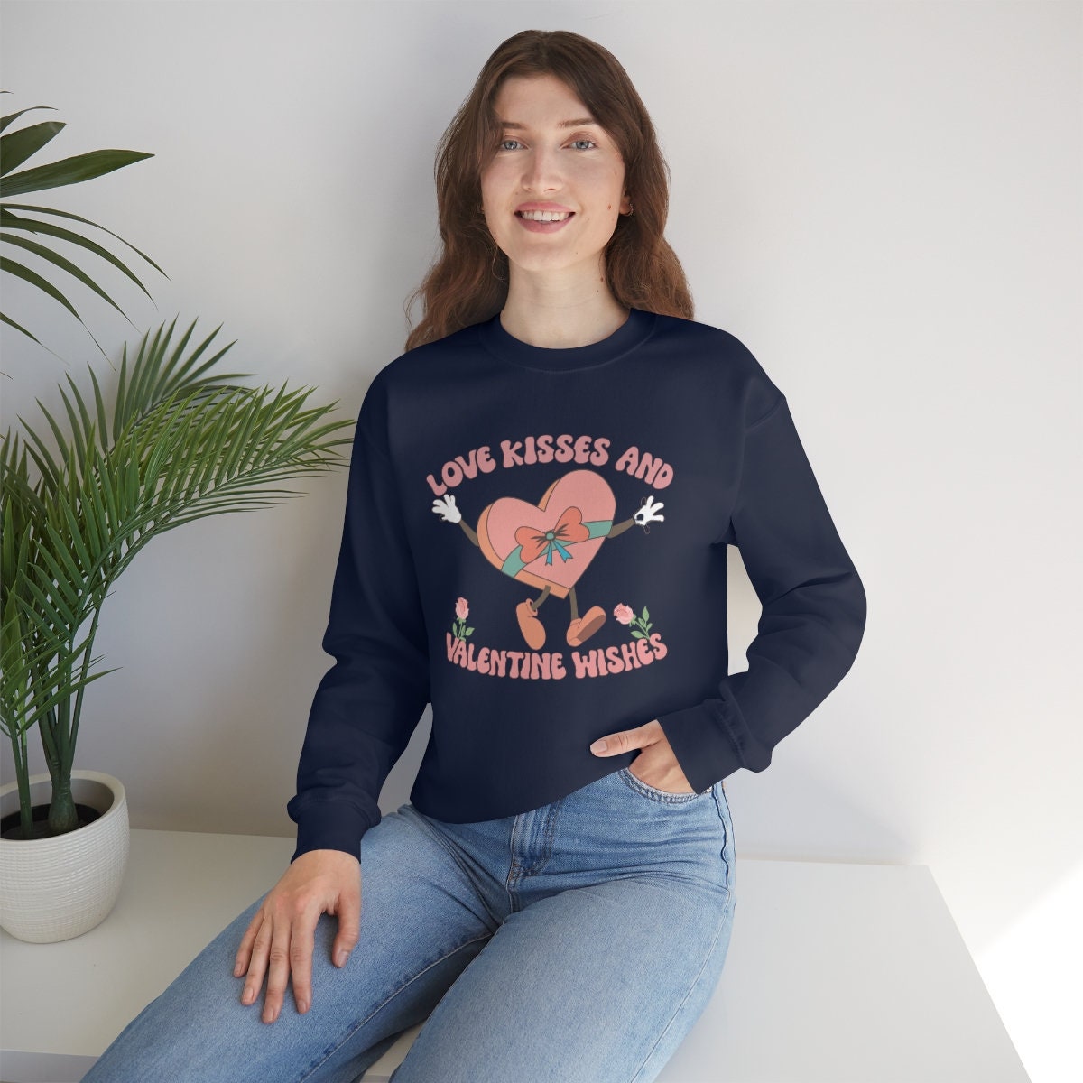 Valentine's Day Sweatshirt, Love Sweatshirt, Valentines Sweater, V Day Sweatshirt, Unisex Heavy Blend Crewneck Sweatshirt