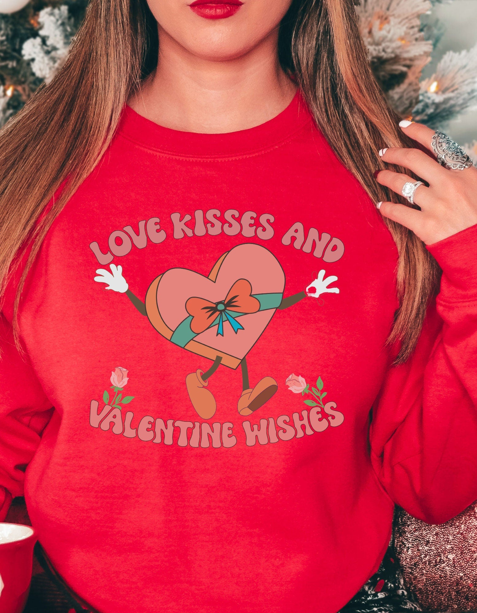 Valentine's Day Sweatshirt, Love Sweatshirt, Valentines Sweater, V Day Sweatshirt, Unisex Heavy Blend Crewneck Sweatshirt