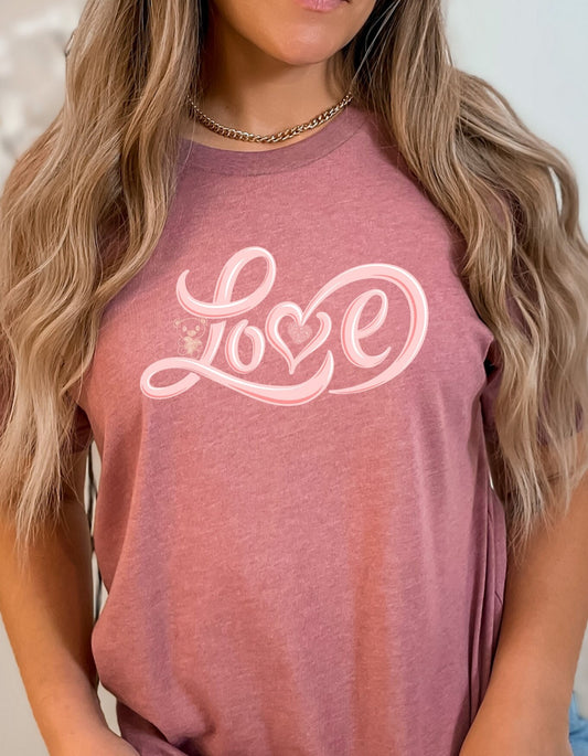 Love Valentine's T-shirt, Mom Valentine's gift, Sister Valentine's Gift, Valentine's Unisex Jersey Short Sleeve Tee