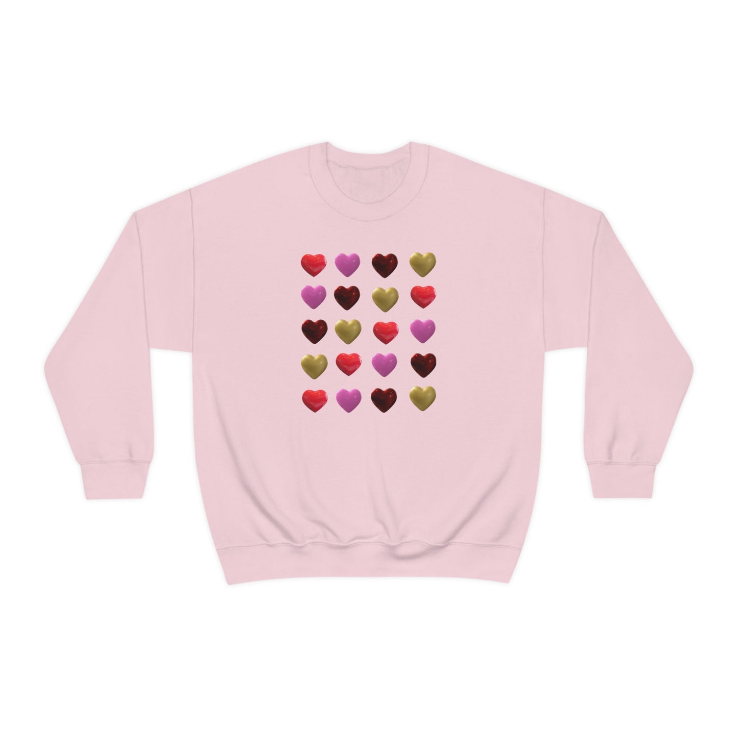 Valentine's Heart Sweatshirt, Valentine's Pullover, Valentine's Day Gift, Heart Unisex Heavy Blend Crewneck Sweatshirt