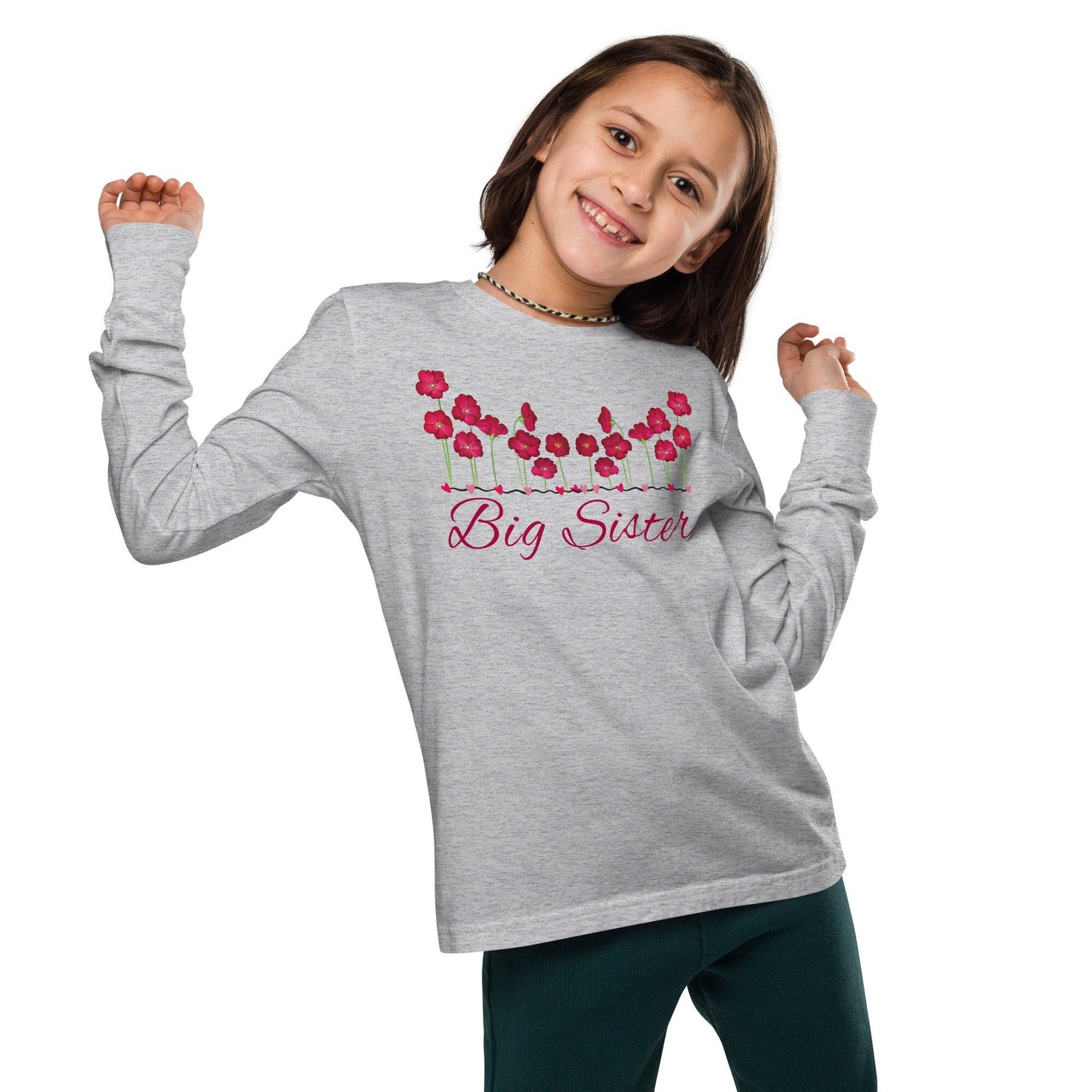 Big Sister T-Shirt, Big Sister Announcement, Pregnancy Announcement, Big Sister Shirt, Pregnancy Reveal Shirt long sleeve tee