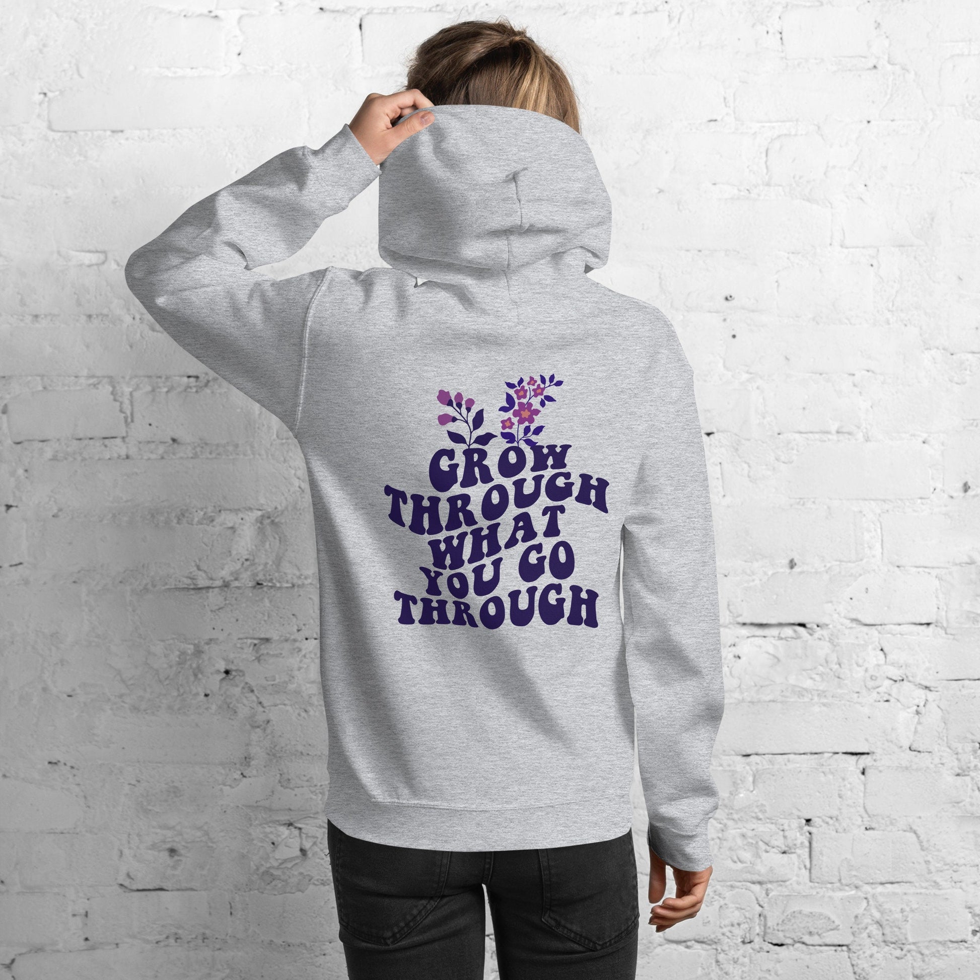 Unisex Grow Through What You Go Through Motivational T-shirt, Inspirational T-shirt, Empowerment Top, Comfort Colors Quote T-Shirt