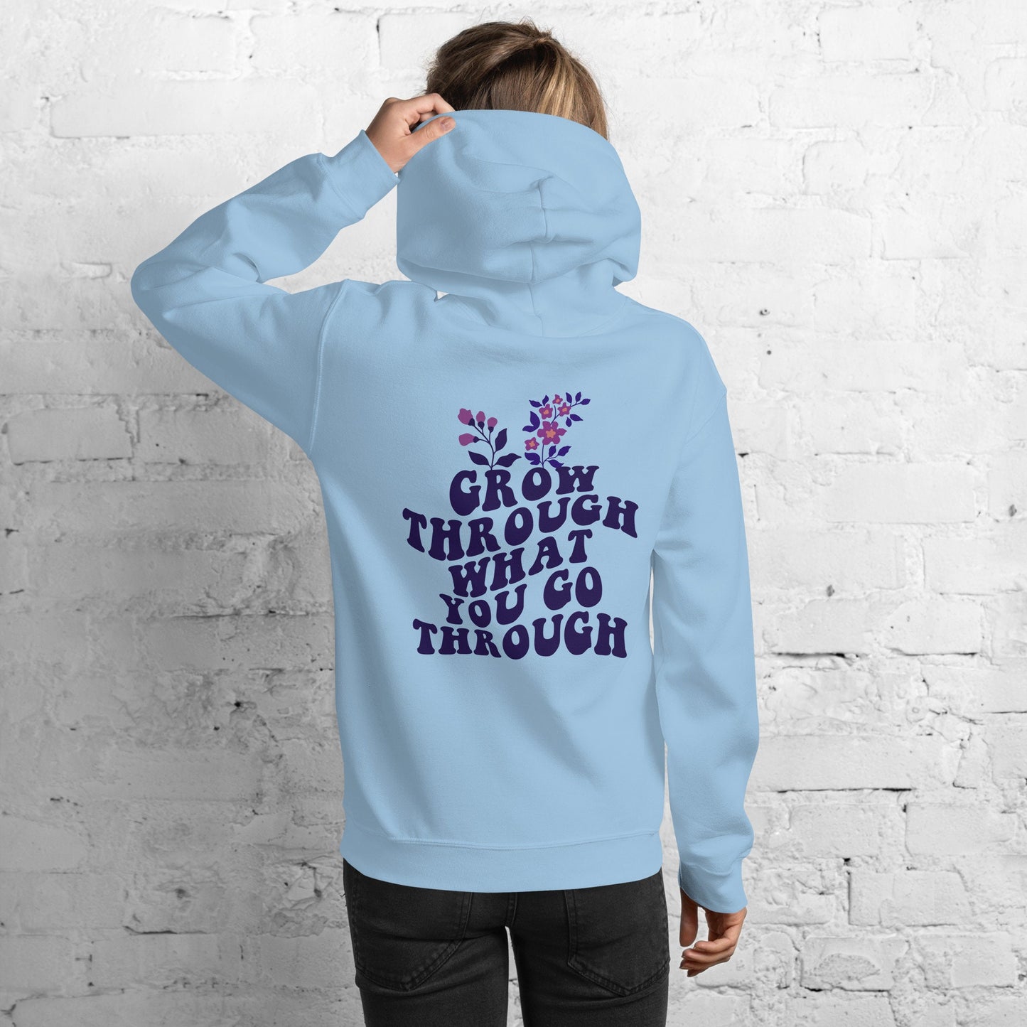 Unisex Grow Through What You Go Through Motivational T-shirt, Inspirational T-shirt, Empowerment Top, Comfort Colors Quote T-Shirt