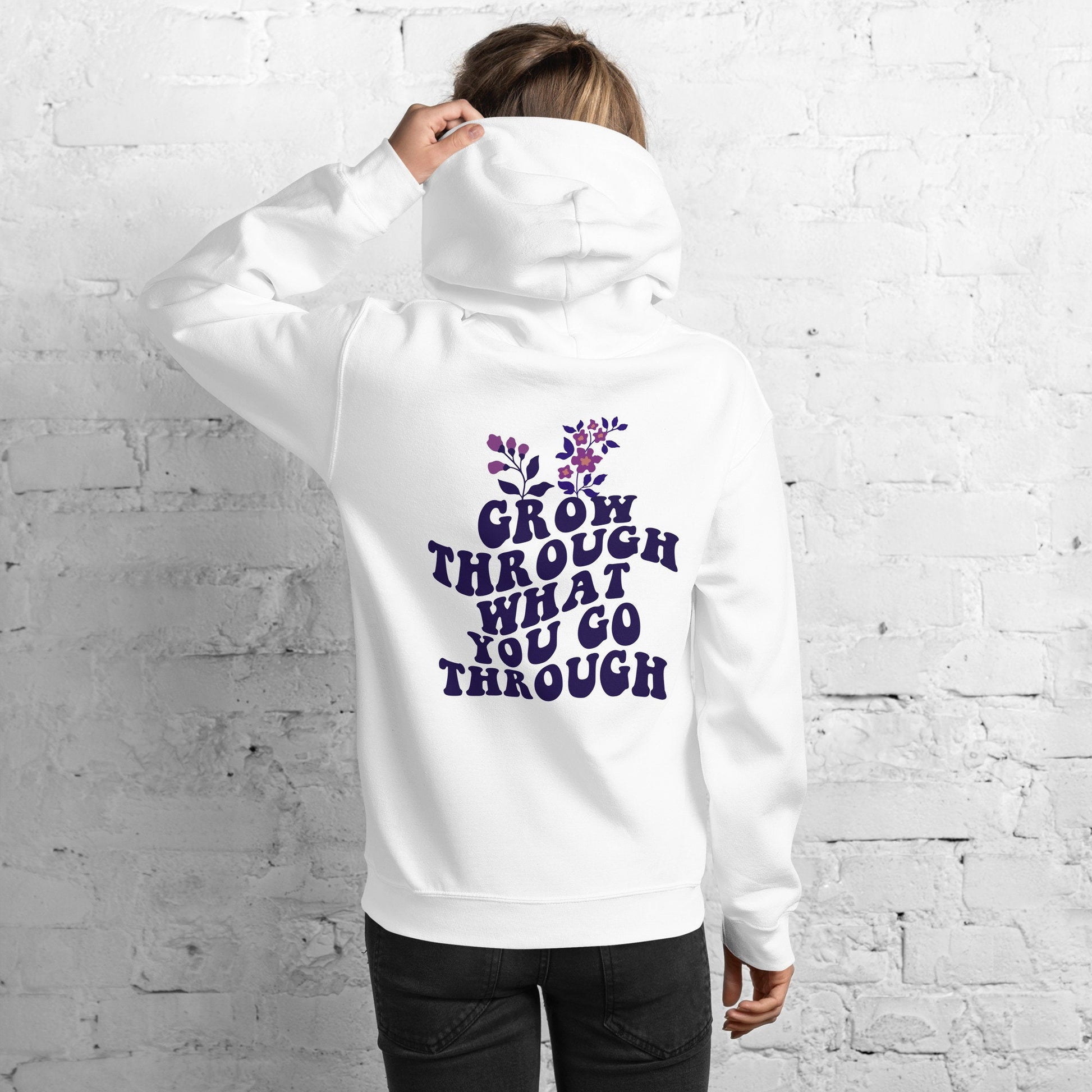 Unisex Grow Through What You Go Through Motivational T-shirt, Inspirational T-shirt, Empowerment Top, Comfort Colors Quote T-Shirt