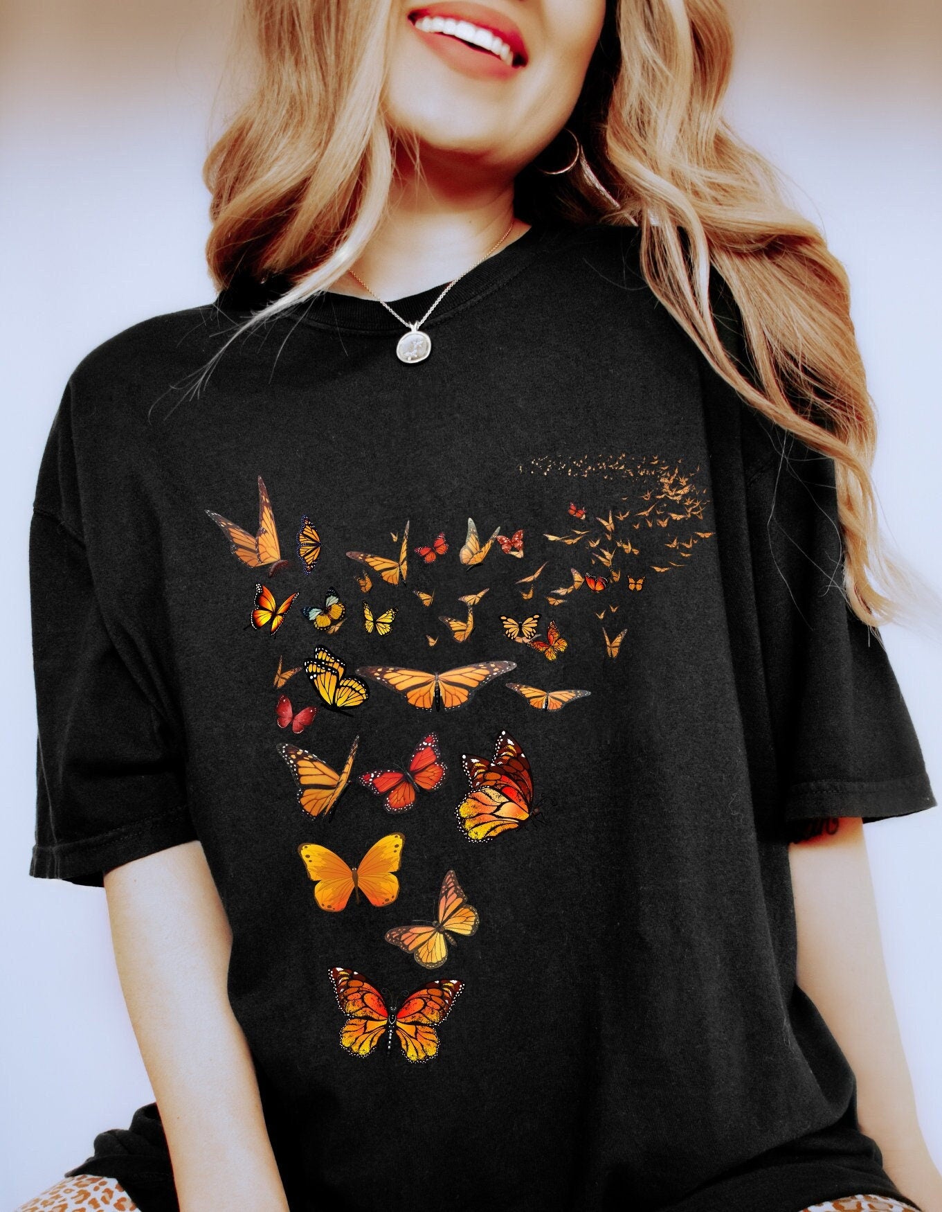 Butterfly Lover Tee, Botanical Shirt Tee, Nature Lover Shirt, Butterflies Tee Gift, Insect Shirts, Aesthetic Shirt, Butterfly Cute Shirt