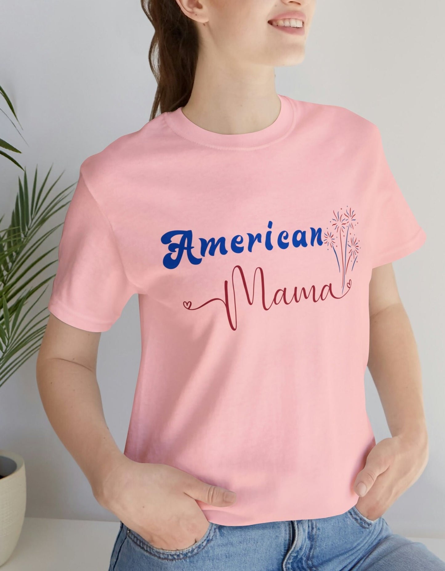 4Th Of July Shirt, All American Mama, American Mama Shirt, American Mama Retro, Fourth Of July Shirt