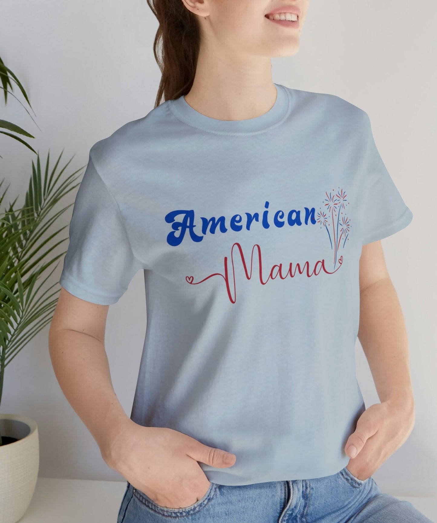 4Th Of July Shirt, All American Mama, American Mama Shirt, American Mama Retro, Fourth Of July Shirt