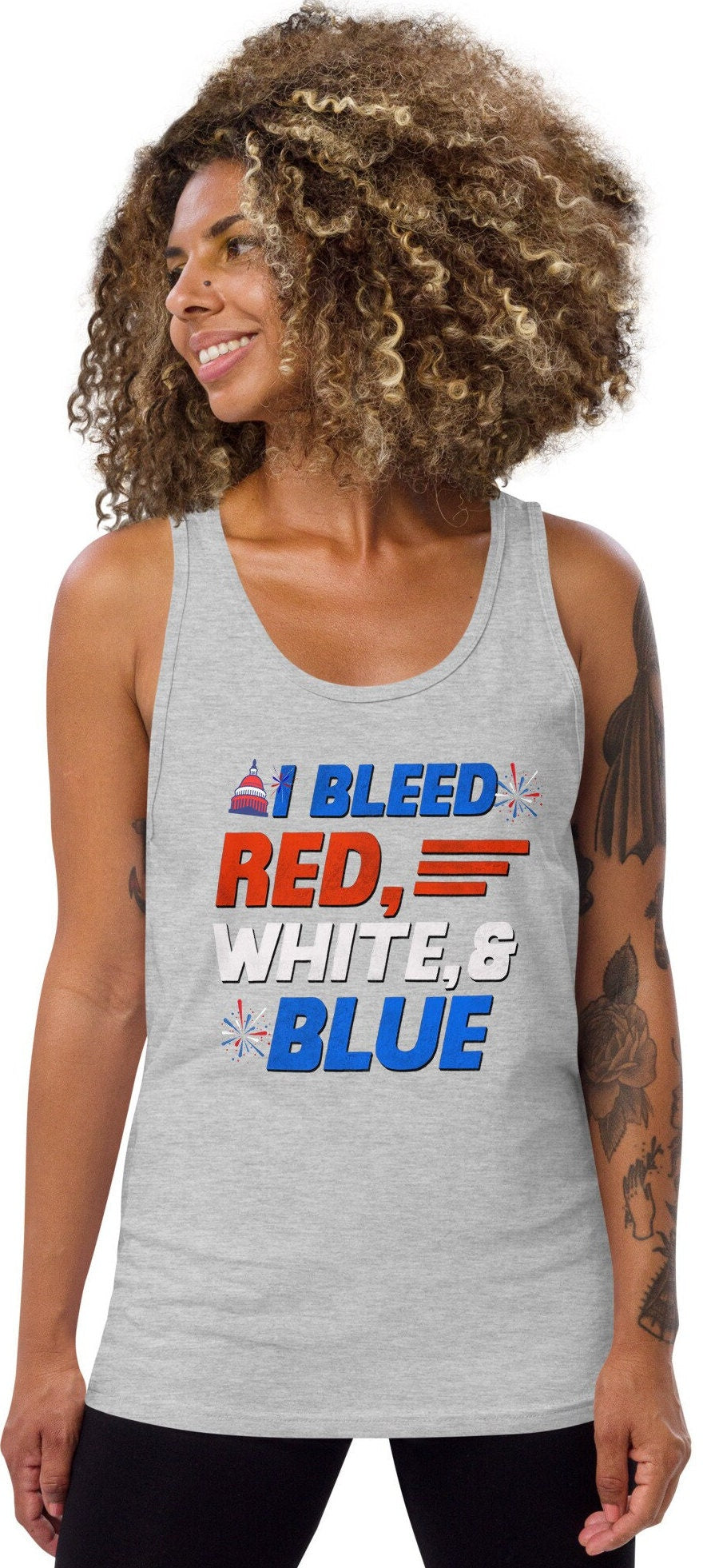 Men 4Th Of July Tank Top, Patriotic Shirt, Independence Day, Patriotic Tank Top, American Flag Shirt,Fourth Of July Shirt, Red White & Blue