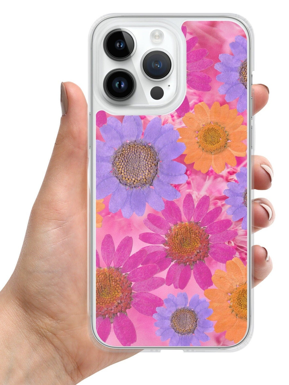 Floral Phone Case, Flower Phone Case, Clear iPhone®Case, iPhone 13Pro Case, iPhone 12 Pro Case, 14Pro Case, 12Pro Max, 13 Pro Max, 14Pro Max