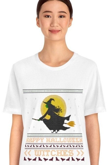 Witch Fall Tee, Halloween T-Shirt, Witch Oversized Top, which T-Shirt, Happy Halloween, Bats T-Shirt.