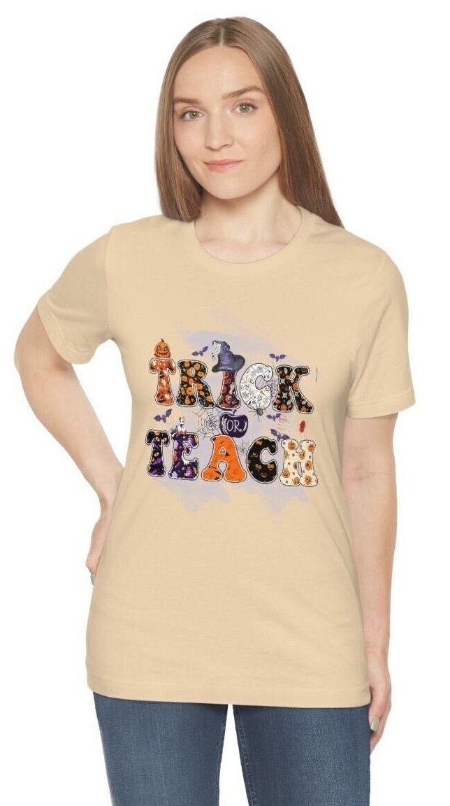 Trick or Teach Tee, Halloween Teacher Shirt, Trick Or Teach T-Shirt, Teacher Shirt Gift