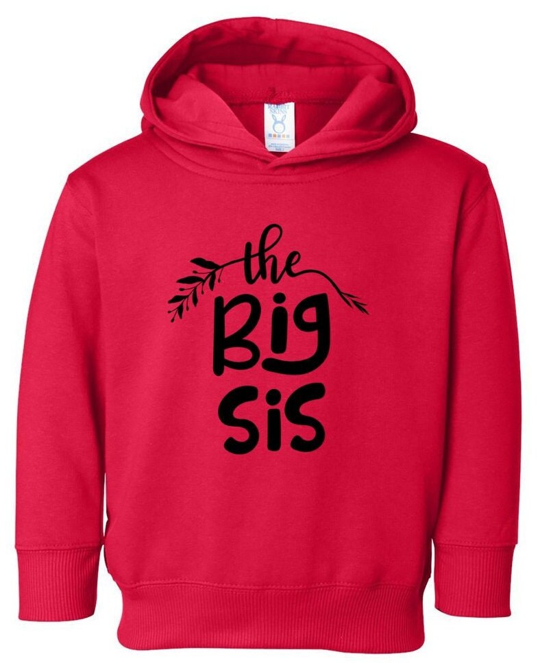 Big Sister Toddler Hoodie, Big Sister Sweatshirt, The Big Sister Gift, Sibling Hoodie