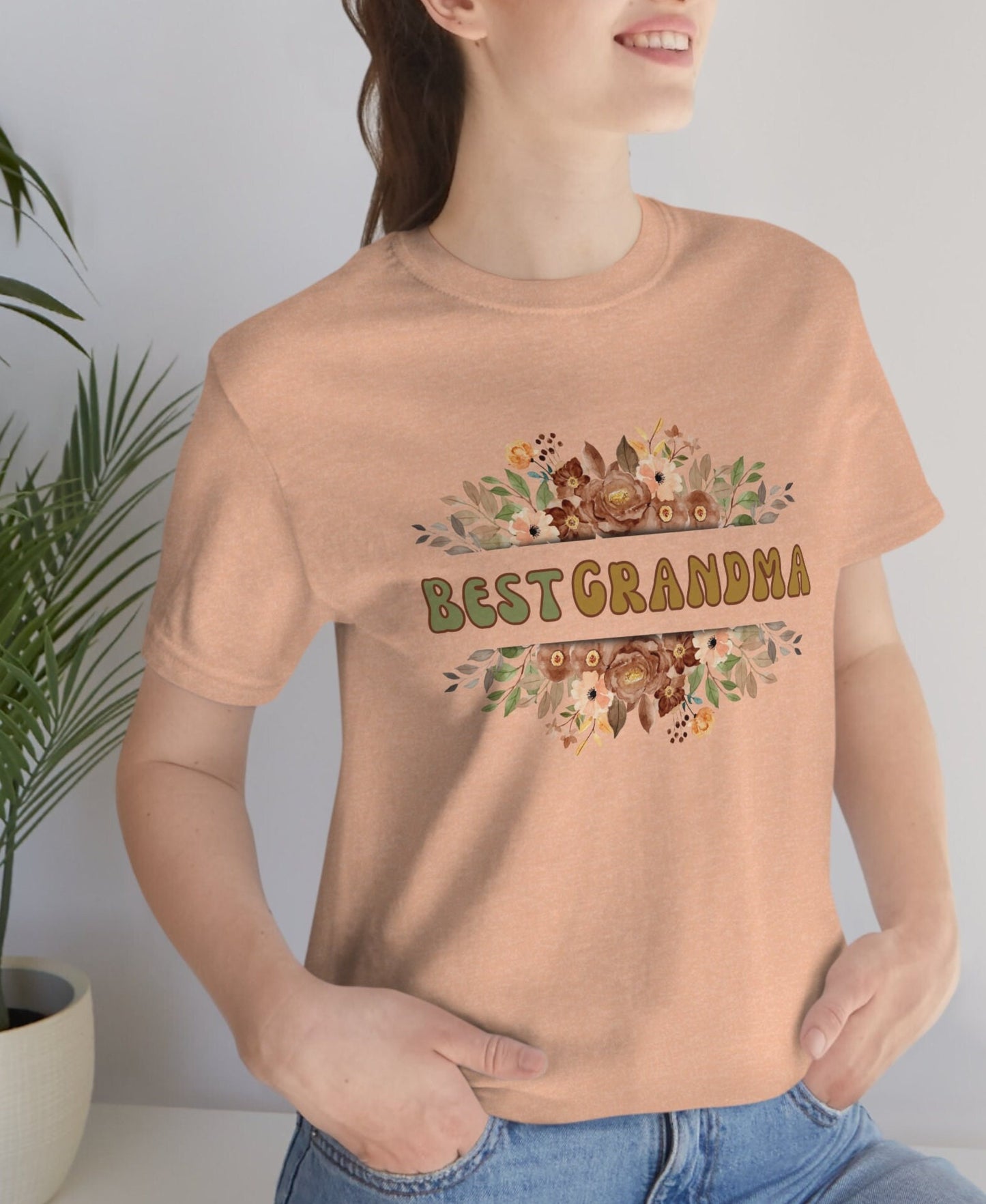 Best Grandma Shirt, Nana Shirt, Grandmother Gift, Unisex Jersey Short Sleeve Tee