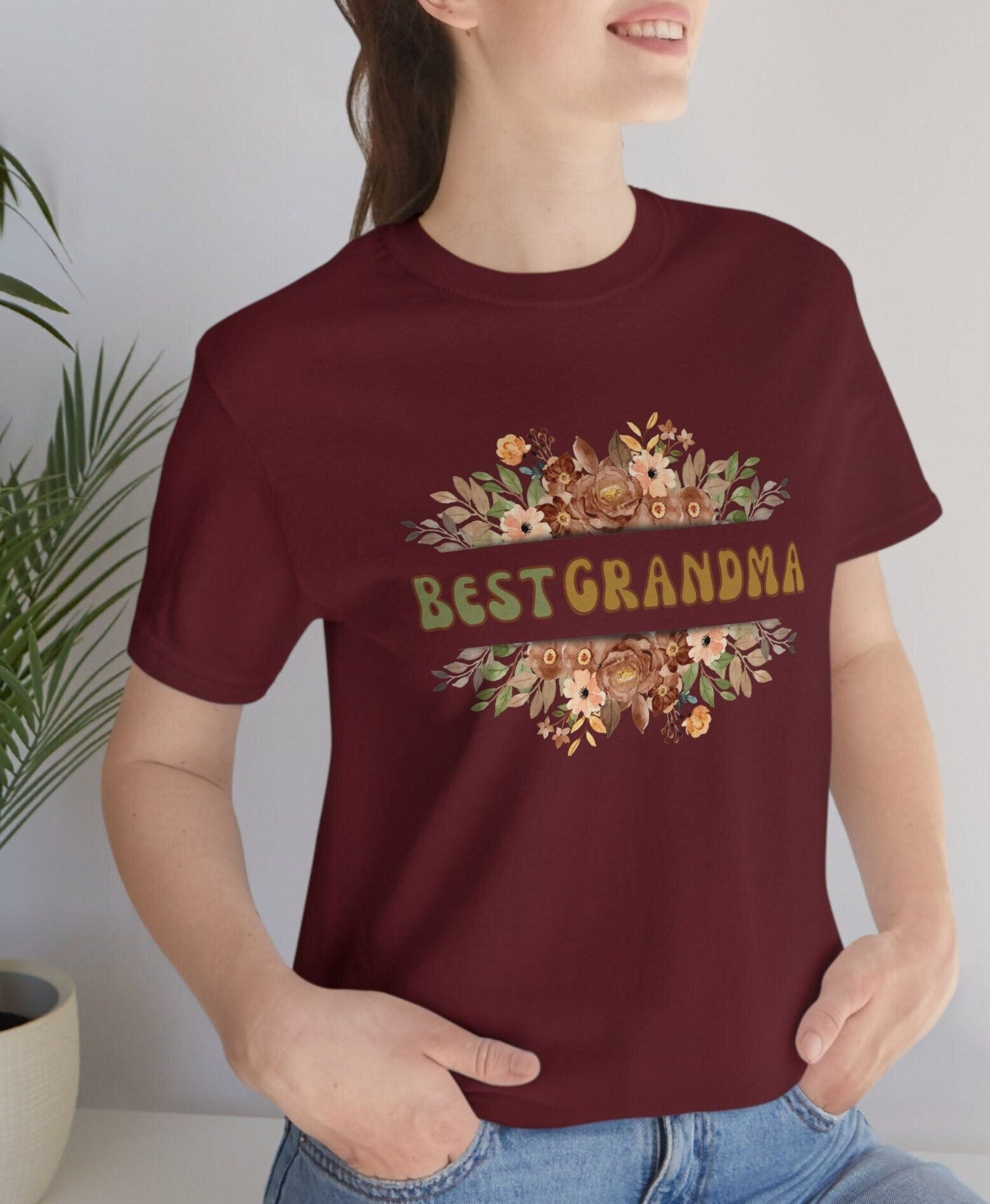 Best Grandma Shirt, Nana Shirt, Grandmother Gift, Unisex Jersey Short Sleeve Tee