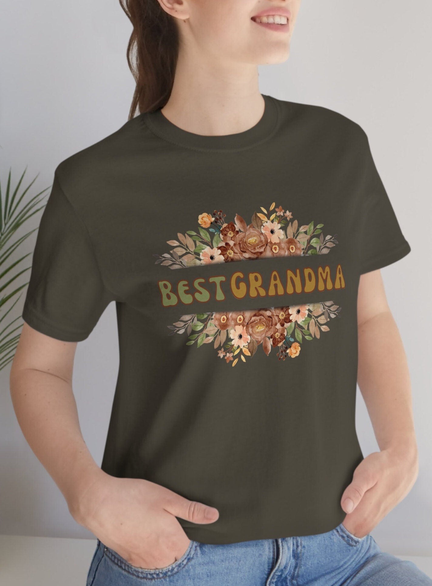 Best Grandma Shirt, Nana Shirt, Grandmother Gift, Unisex Jersey Short Sleeve Tee