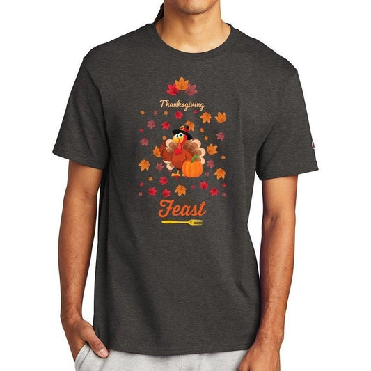 Unisex Thanksgiving T-shirt, Champion Thanksgiving Top, Fall Cool T-shirts, Men Thanksgiving Shirt