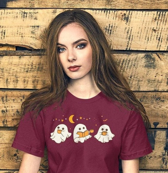 Ghost Coffee Shirt, Halloween ghost shirt, Spooky Season Tshirt, Cute Ghost Shirt, Coffee Lover Little Ghost Tee, Ghost Coffee Shirt