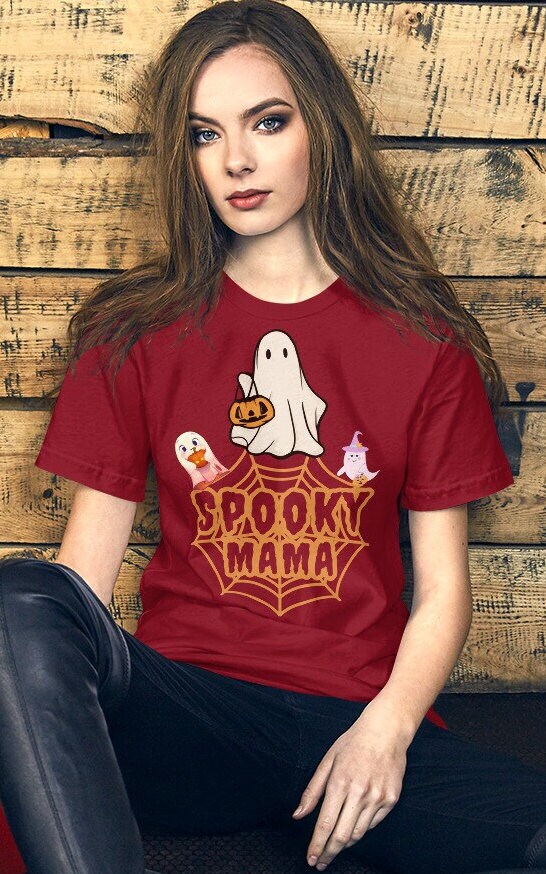 Halloween Mama Shirt, Ghost Mama Shirt, Spooky Shirt, Halloween Crewneck, Spooky Season Shirt, Halloween Costume