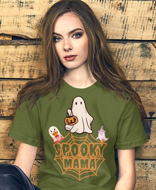 Halloween Mama Shirt, Ghost Mama Shirt, Spooky Shirt, Halloween Crewneck, Spooky Season Shirt, Halloween Costume