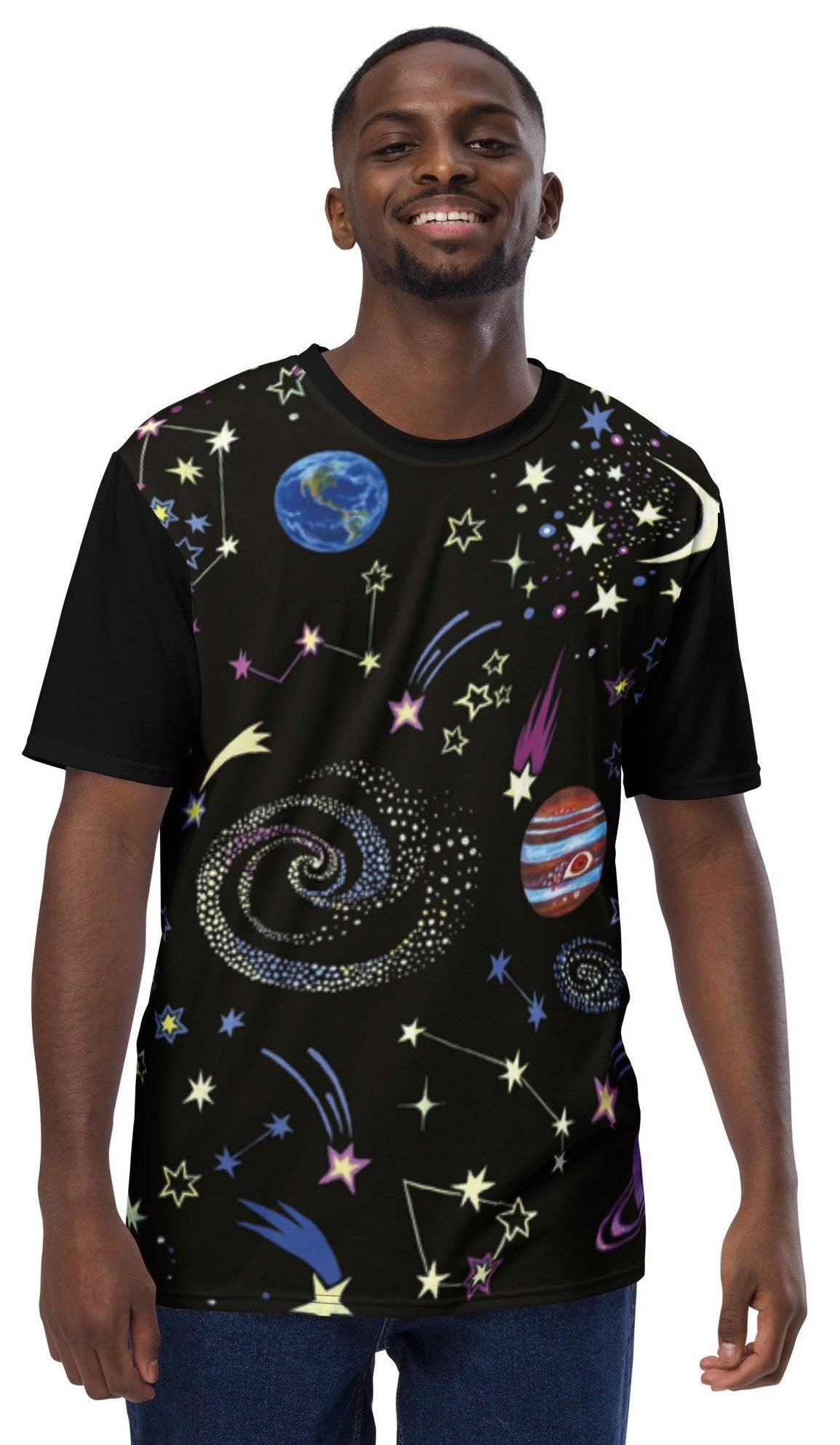 Outer Space Men&#39;s Shirt, Solar System Shirt, Astronaut T Shirt, T Shirt, Science Teacher Gift, Moon Shirt, Space Wars Men&#39;s t-shirt