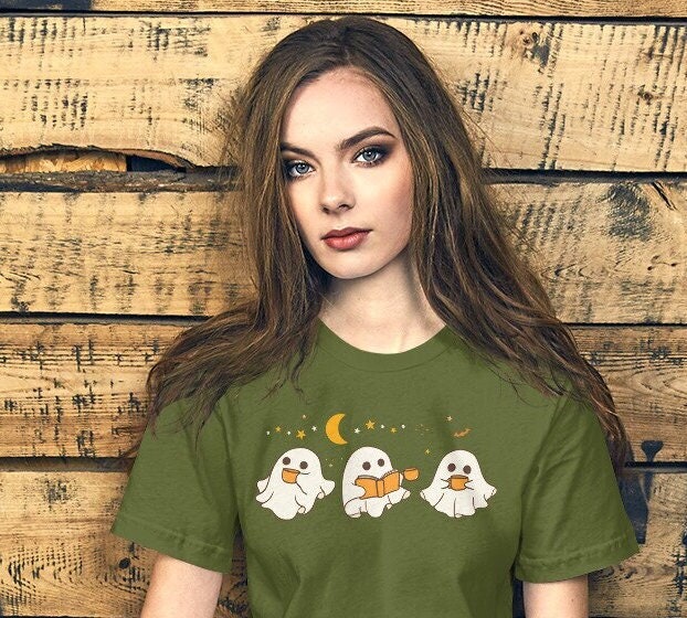 Ghost Coffee Shirt, Halloween ghost shirt, Spooky Season Tshirt, Cute Ghost Shirt, Coffee Lover Little Ghost Tee, Ghost Coffee Shirt