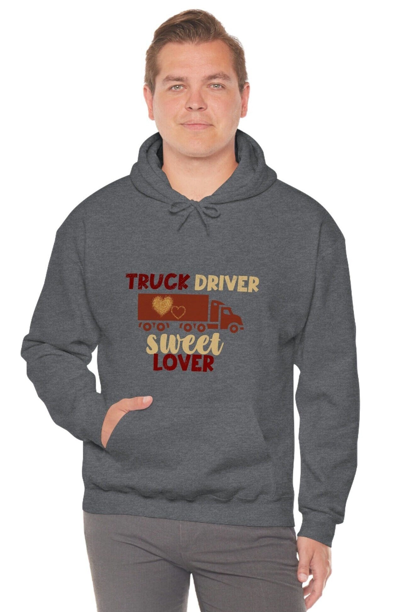 Truck Driver Hoodie, Truck Driver Sweater. Trucker Unisex Heavy Blend Hooded Sweatshirt