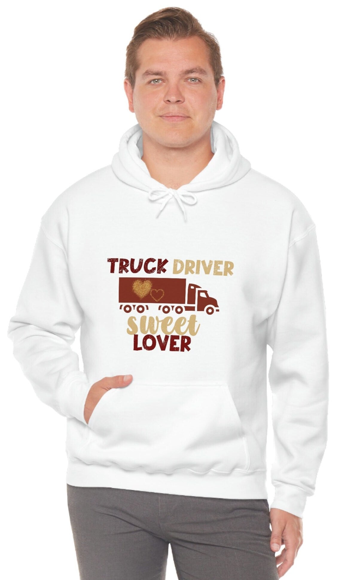 Truck Driver Hoodie, Truck Driver Sweater. Trucker Unisex Heavy Blend Hooded Sweatshirt