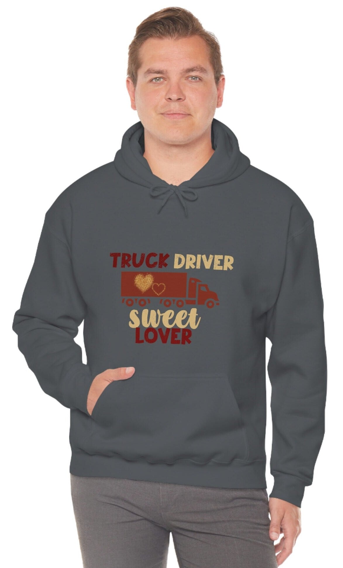 Truck Driver Hoodie, Truck Driver Sweater. Trucker Unisex Heavy Blend Hooded Sweatshirt