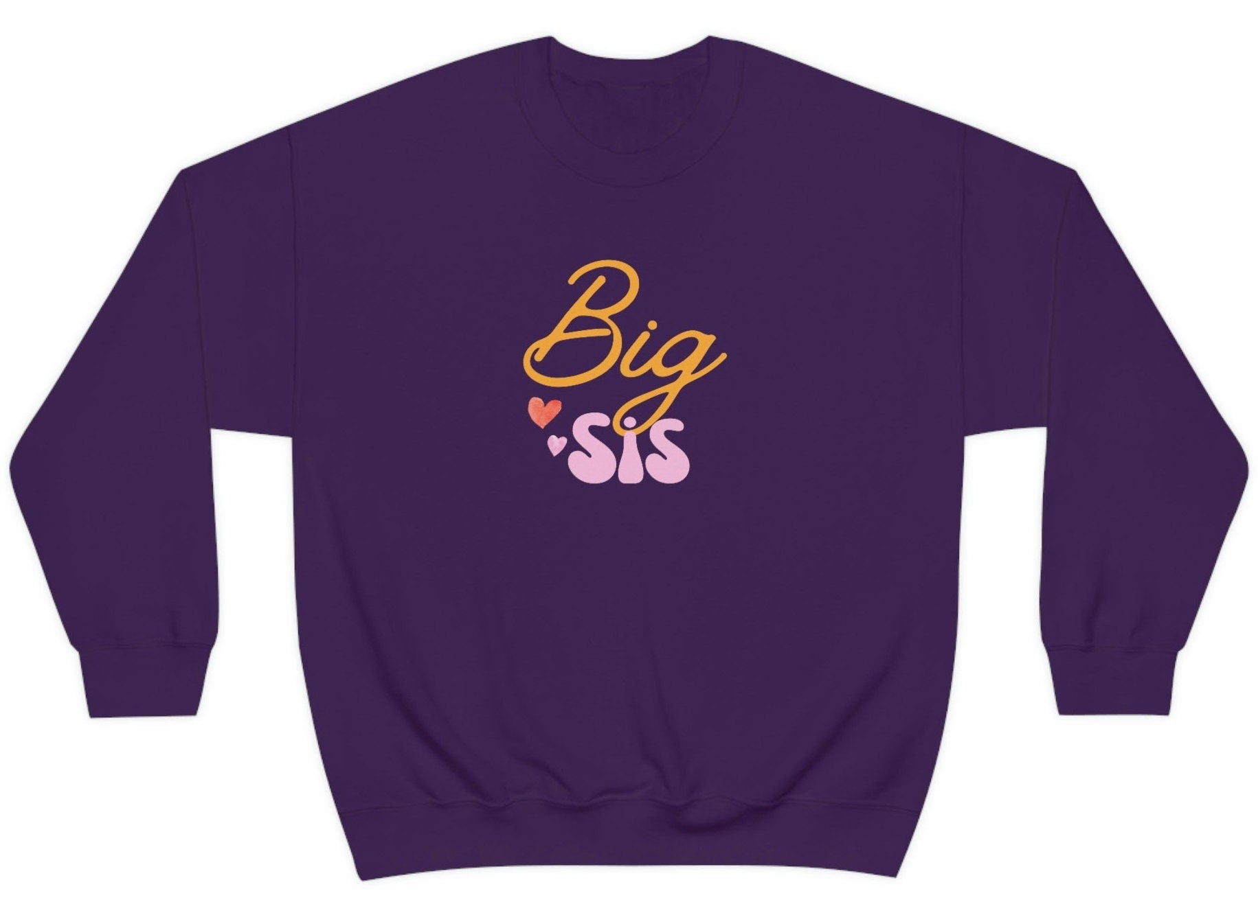 Big Sister Sweatshirt, Unisex Heavy Blend Crewneck Sweater, Prompted to Big Sister Pullover, Pregnancy Announcement Shirt.