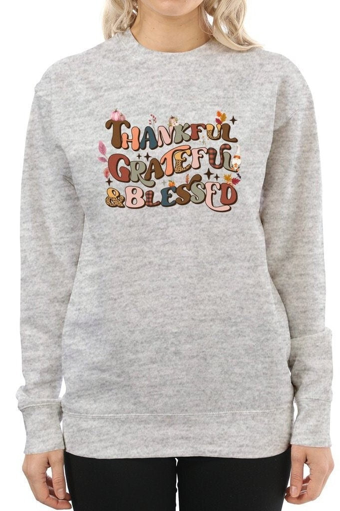 Unisex Premium Thanksgiving Crewneck Sweatshirt, Thanksgiving Gift, Thanksgiving Pullover, Thankful