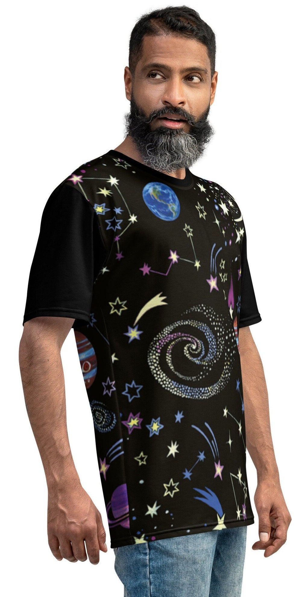 Outer Space Men&#39;s Shirt, Solar System Shirt, Astronaut T Shirt, T Shirt, Science Teacher Gift, Moon Shirt, Space Wars Men&#39;s t-shirt