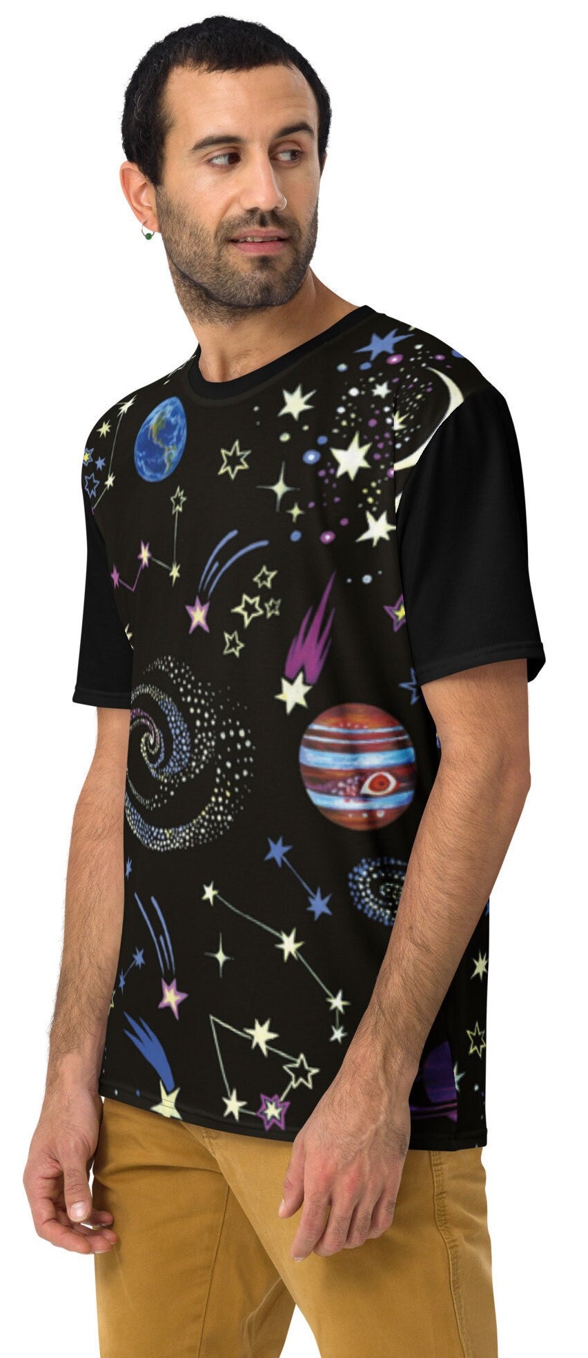 Outer Space Men&#39;s Shirt, Solar System Shirt, Astronaut T Shirt, T Shirt, Science Teacher Gift, Moon Shirt, Space Wars Men&#39;s t-shirt