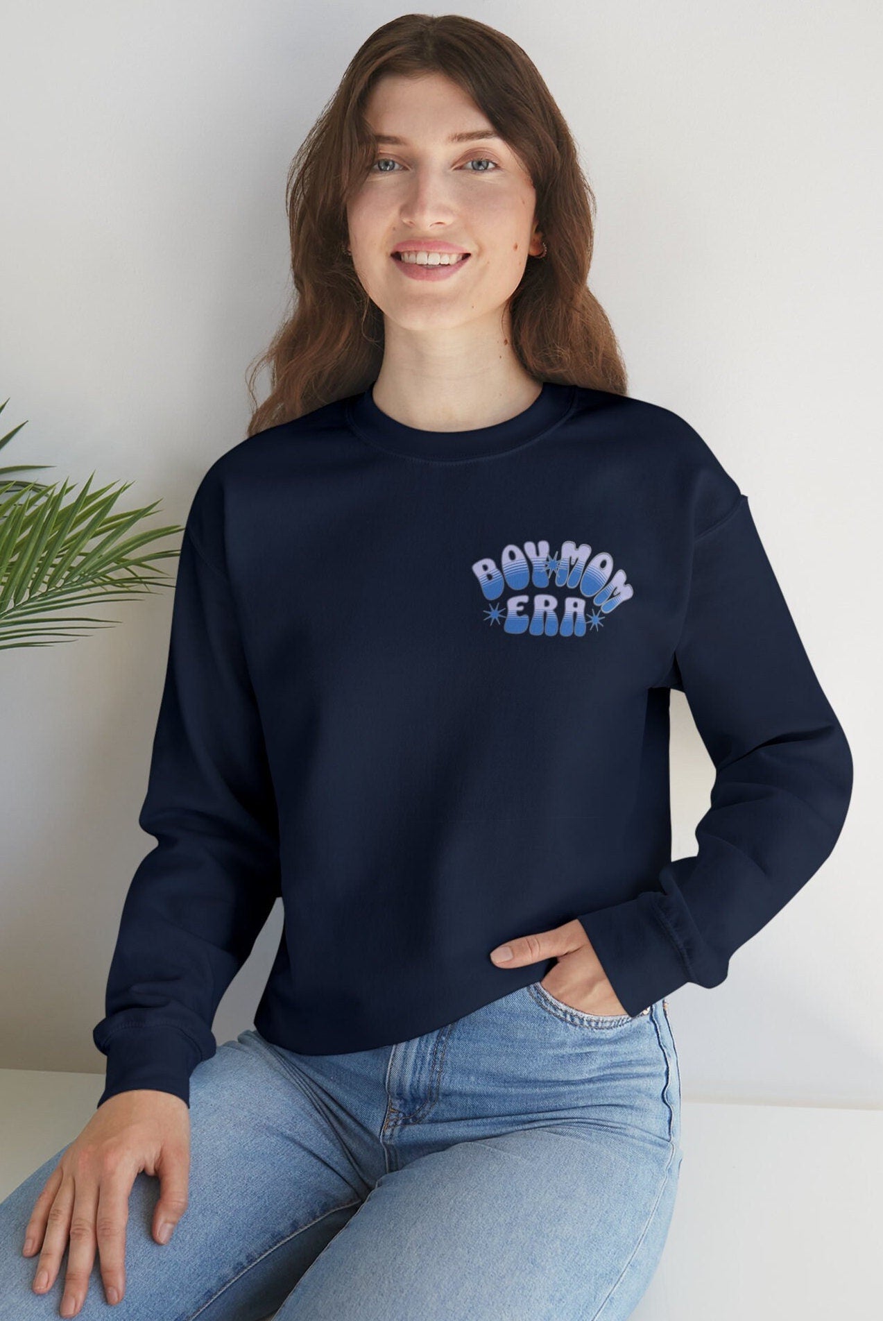 In My Boy Mom Era Sweatshirt, Pregnancy Reveal Sweatshirt, New Mom Gift, Boy Mama Era Sweatshirt, Gift For Her