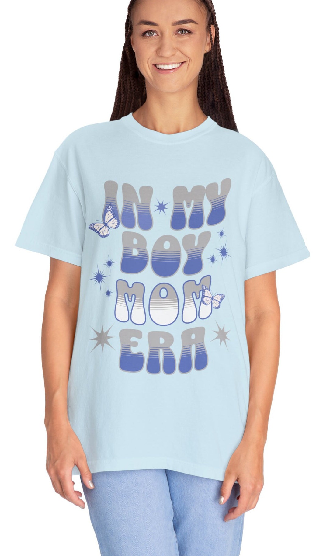 In My Boy Mom Era Comfort Color Shirt, Expecting Mom Gift, In My Mom Era Shirt, Boy Mama shirt, Baby Announcement