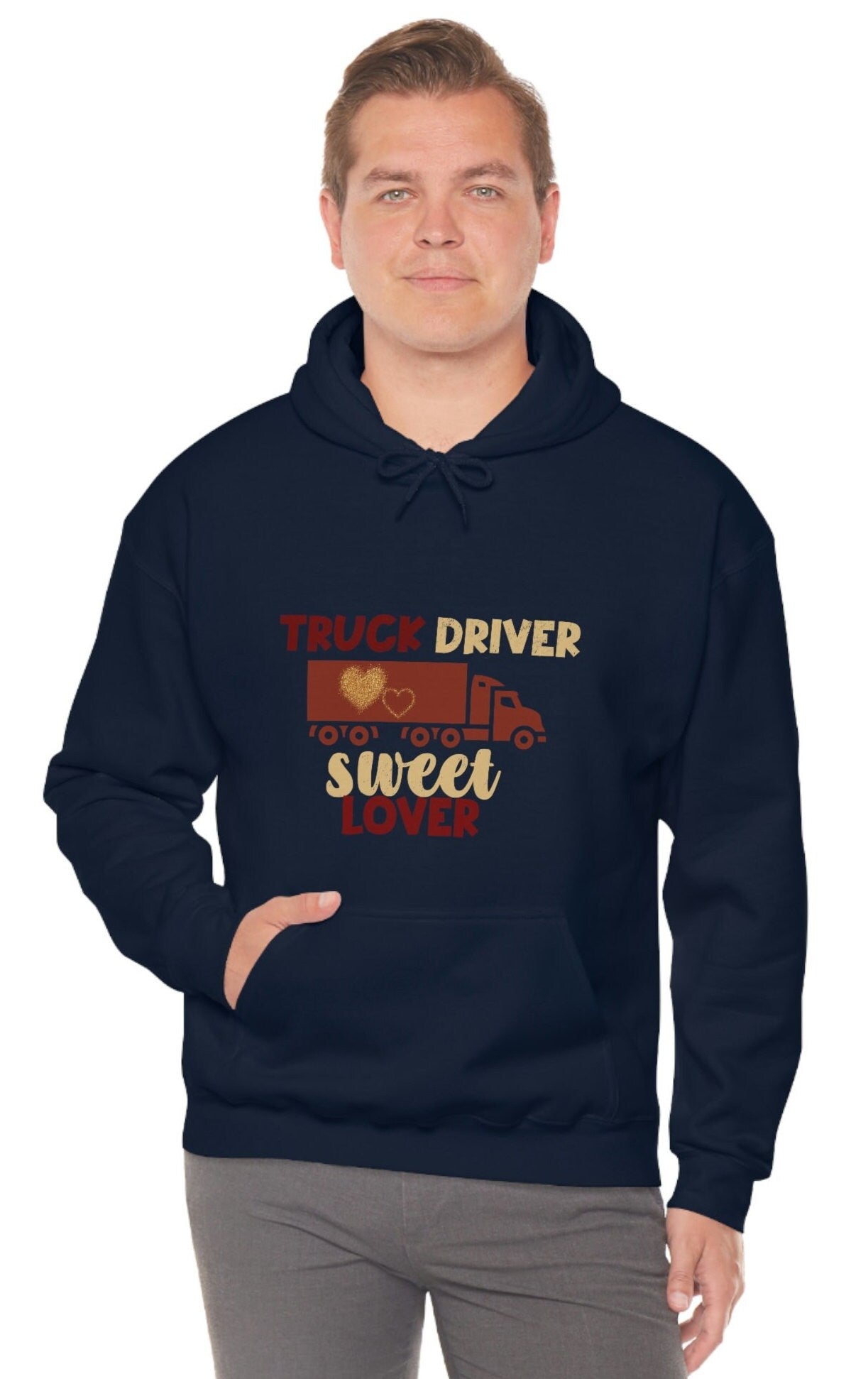 Truck Driver Hoodie, Truck Driver Sweater. Trucker Unisex Heavy Blend Hooded Sweatshirt