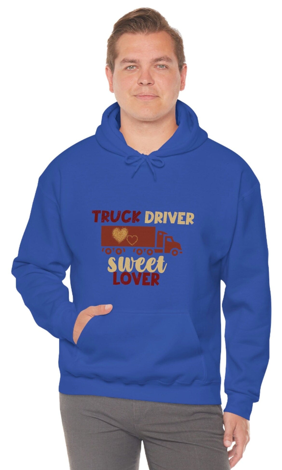 Truck Driver Hoodie, Truck Driver Sweater. Trucker Unisex Heavy Blend Hooded Sweatshirt