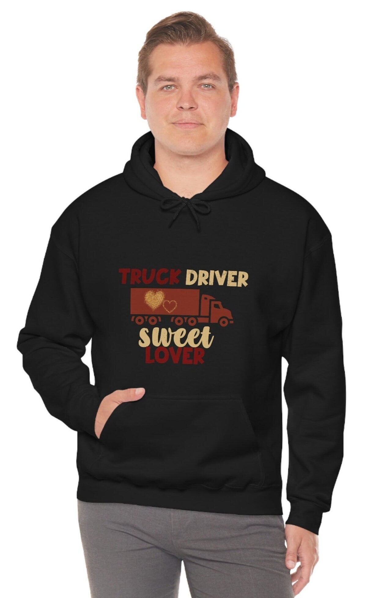 Truck Driver Hoodie, Truck Driver Sweater. Trucker Unisex Heavy Blend Hooded Sweatshirt