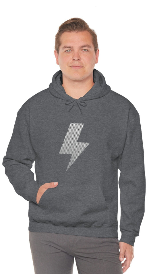 Men Lightning Bolt Hoodie, Lightning Sweater, Bolt Pullover, Trendy Lightning Unisex Heavy Blend Hooded Sweatshirt