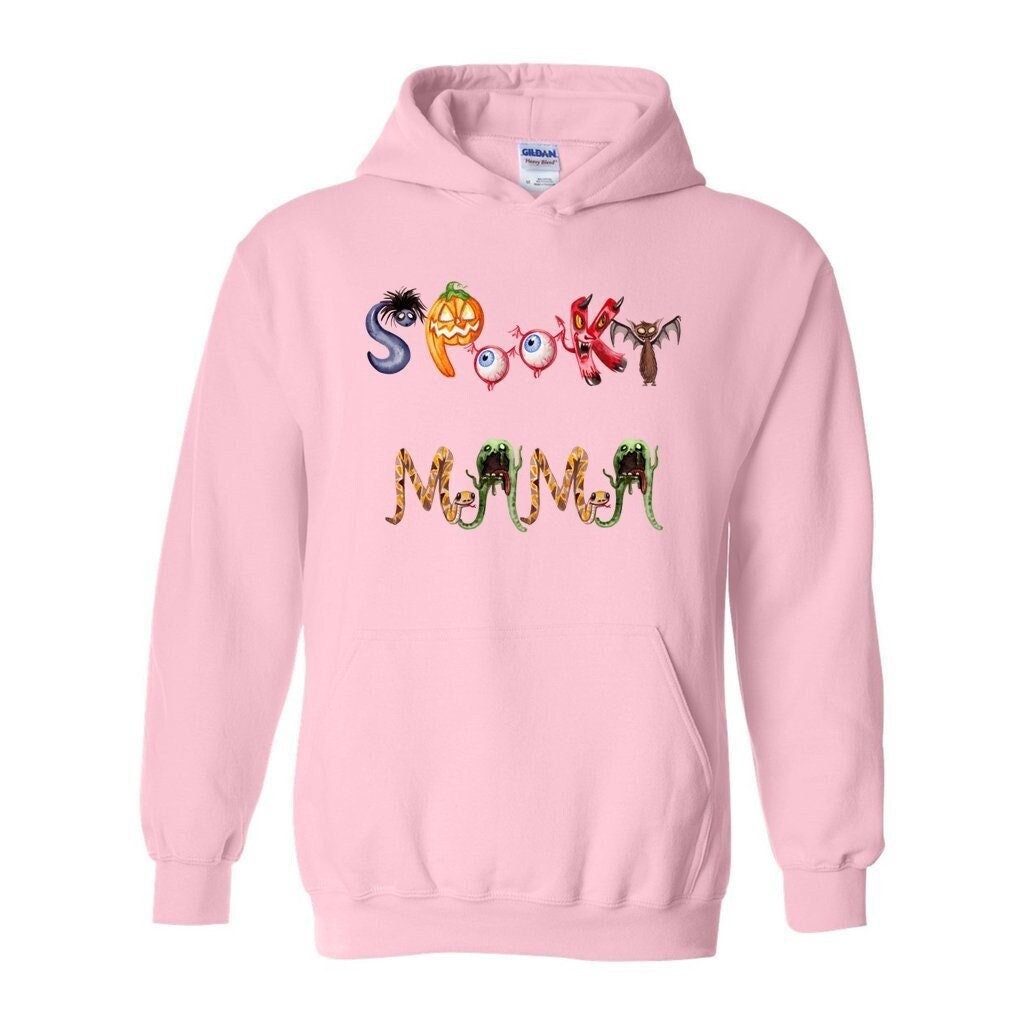 Spooky Mama Hoodie, Unisex Heavy Blend Hooded Sweatshirt, Cute Halloween Hoodie, scary Halloween Hoodie